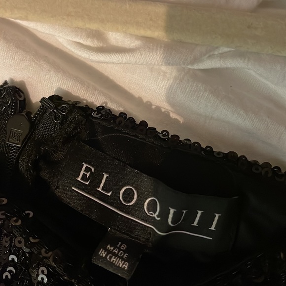 Eloquii Size 18 Black Sequin Dress NWT - Picture 4 of 6